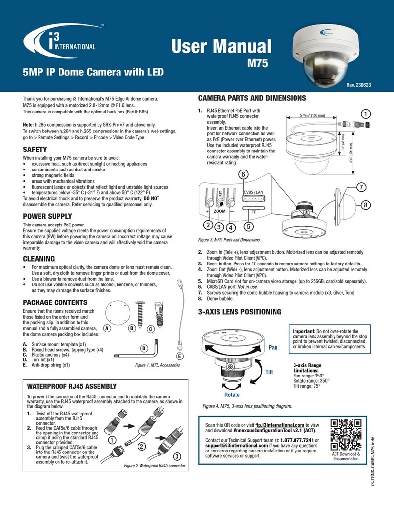 i3 International M75 User manual i3 International M75 User manual