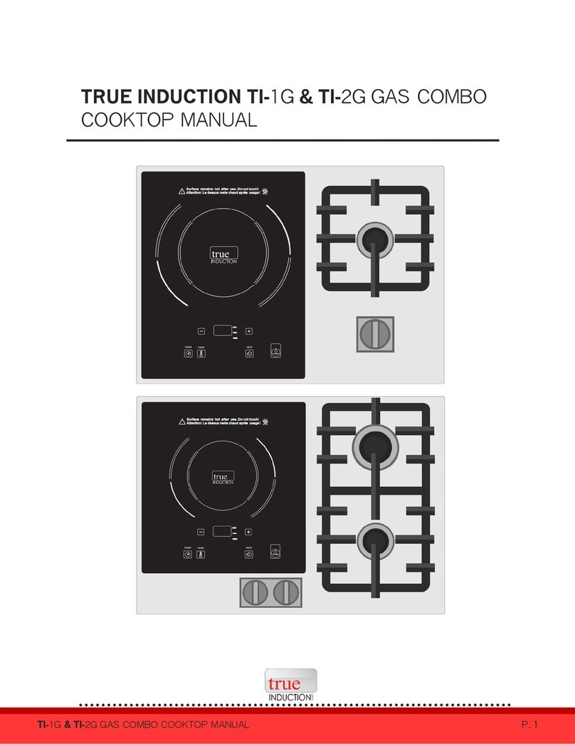 True Induction TI-1G User manual True Induction TI-1G User manual