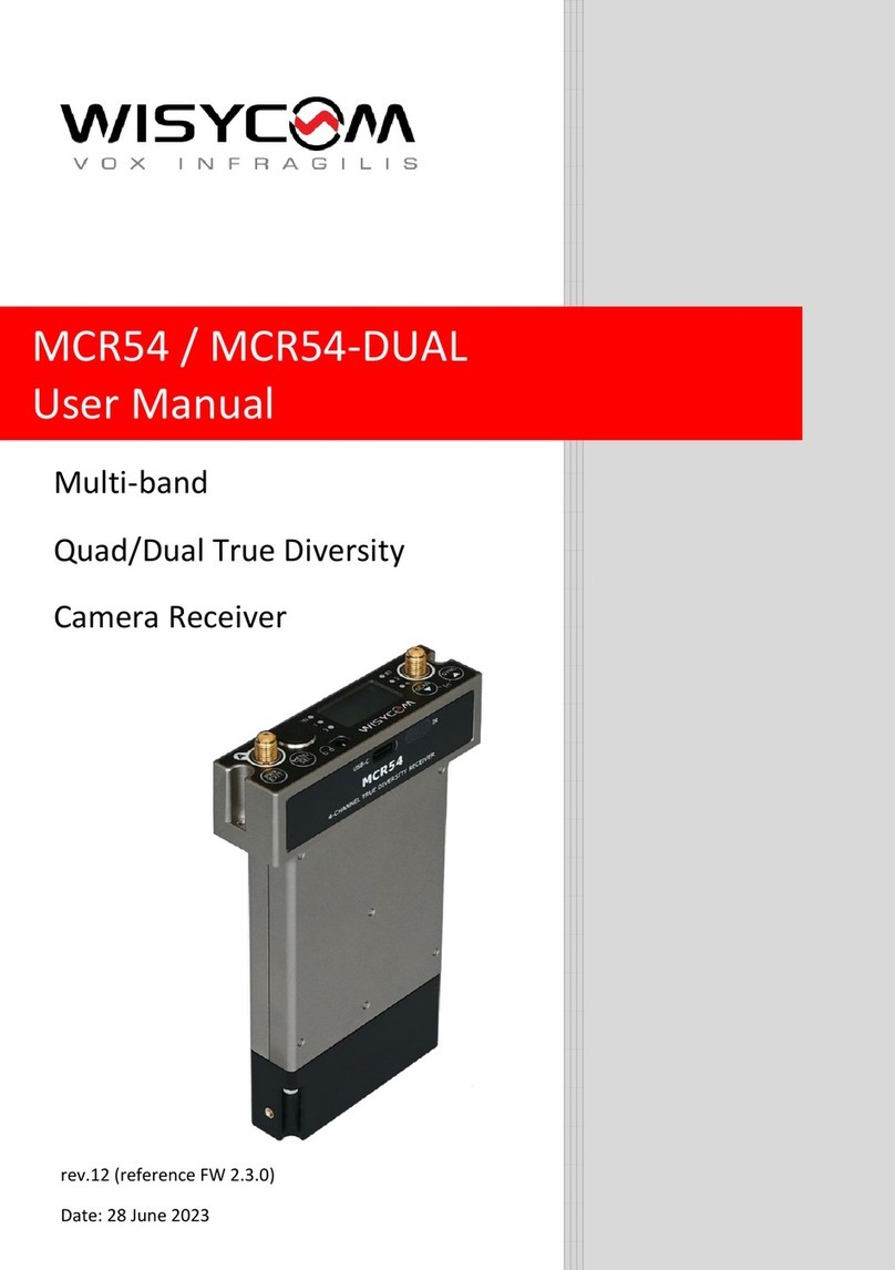 WisyCom MCR54 Series User manual