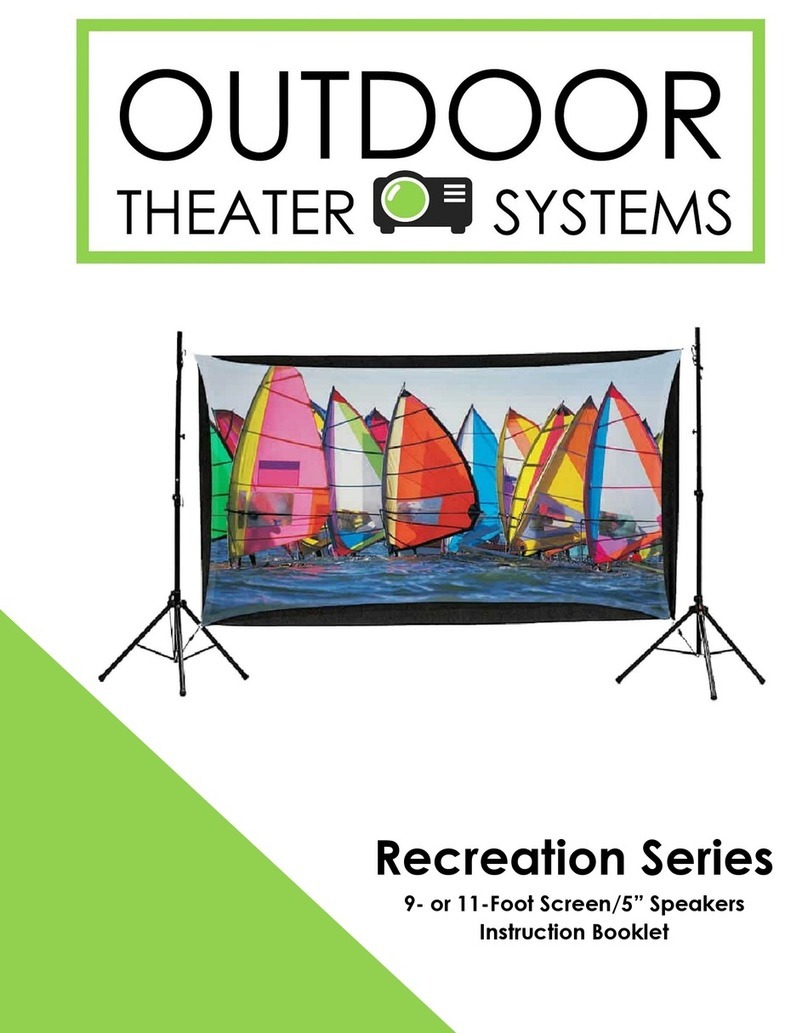 Outdoor Theater Systems Recreation Series Instruction booklet