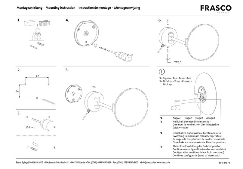 FRASCO 831122101 Mounting instruction