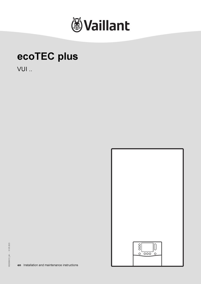 Vaillant ecoTEC plus VUI Series User manual