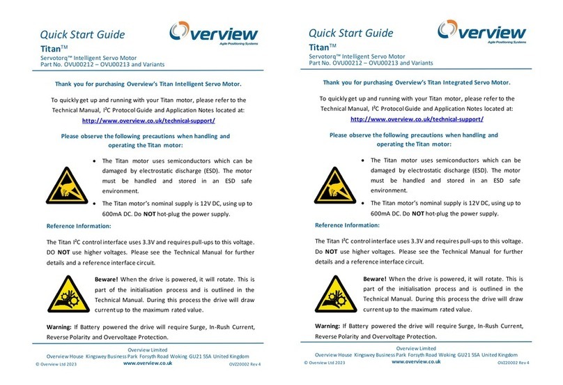 Overview Titan Servotorq OVU00212 User manual