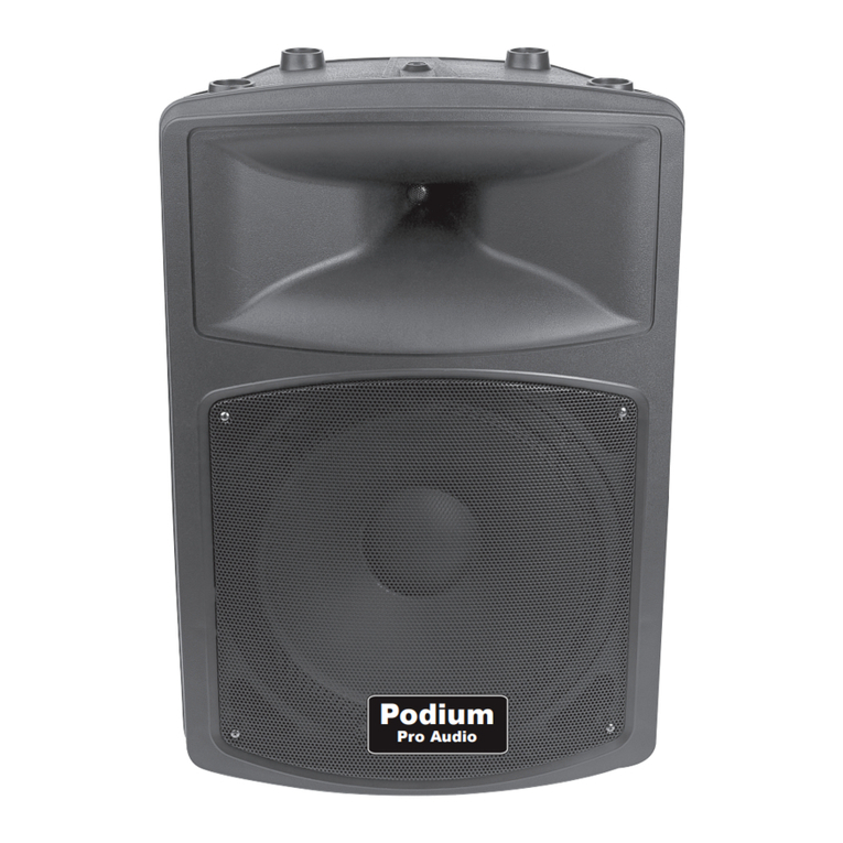 Podium Pro Audio PP1203A user manual