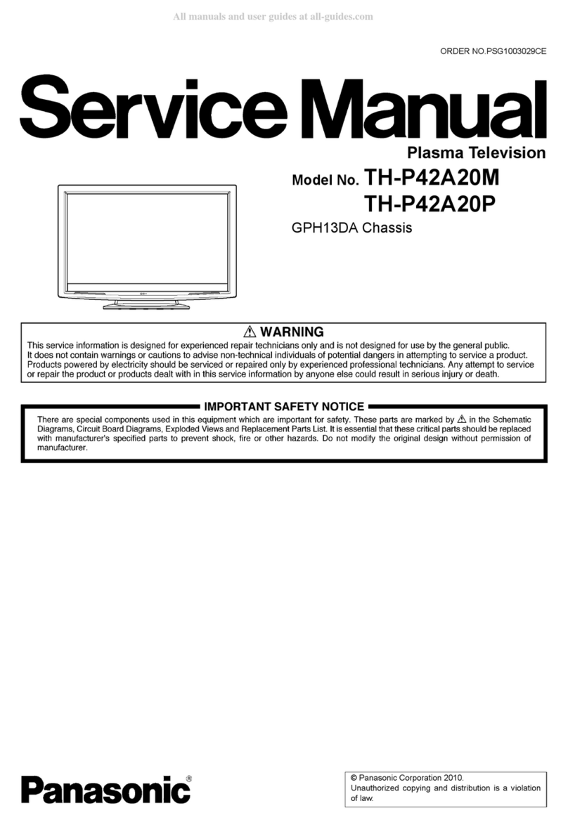 Panasonic VIERA TH-P42A20M User manual