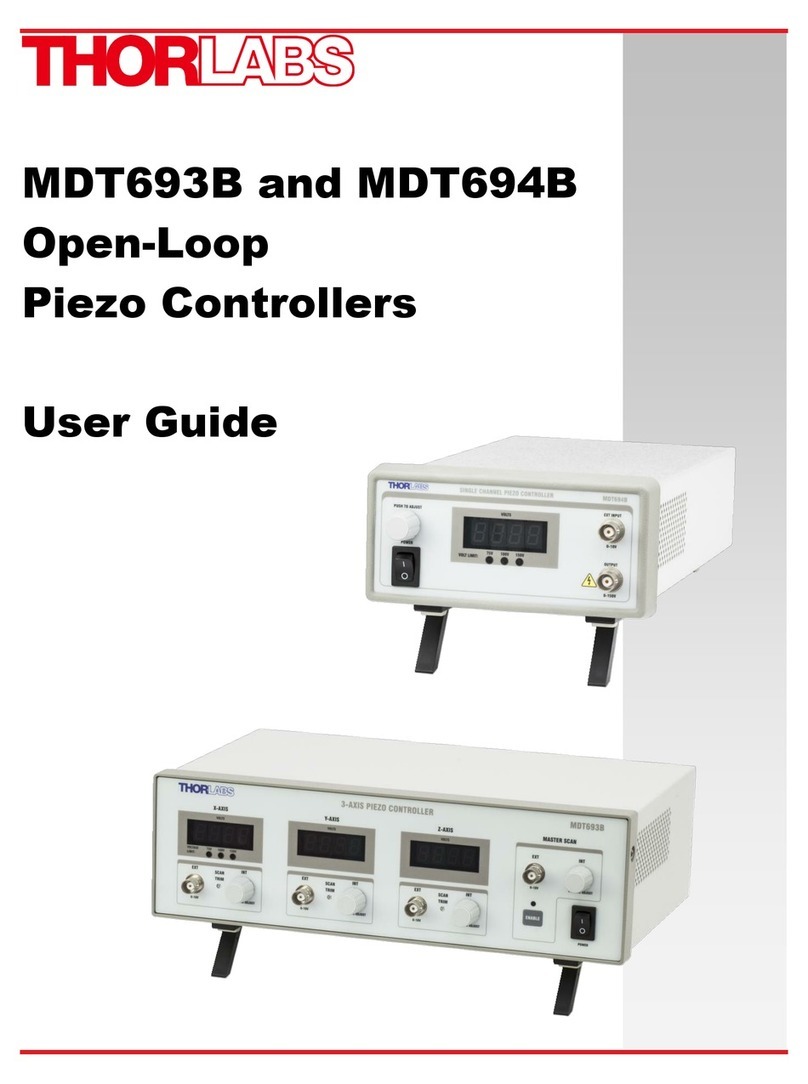 THORLABS MDT693B User manual