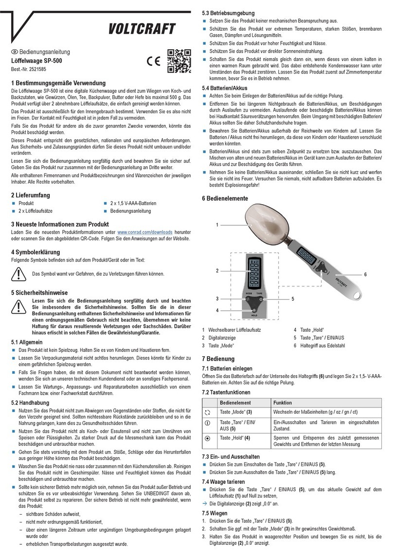 VOLTCRAFT SP-500 User manual