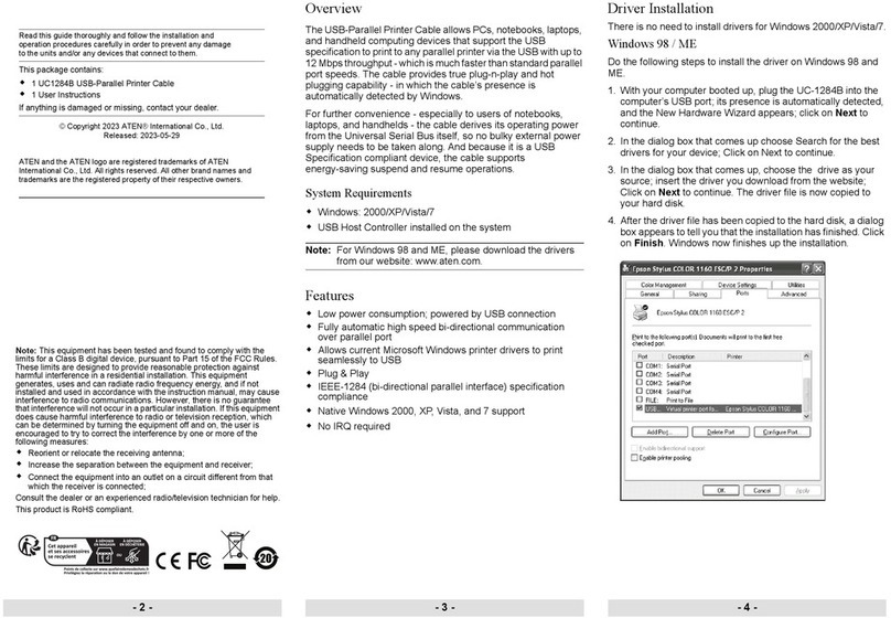 ATEN UC1284B User manual