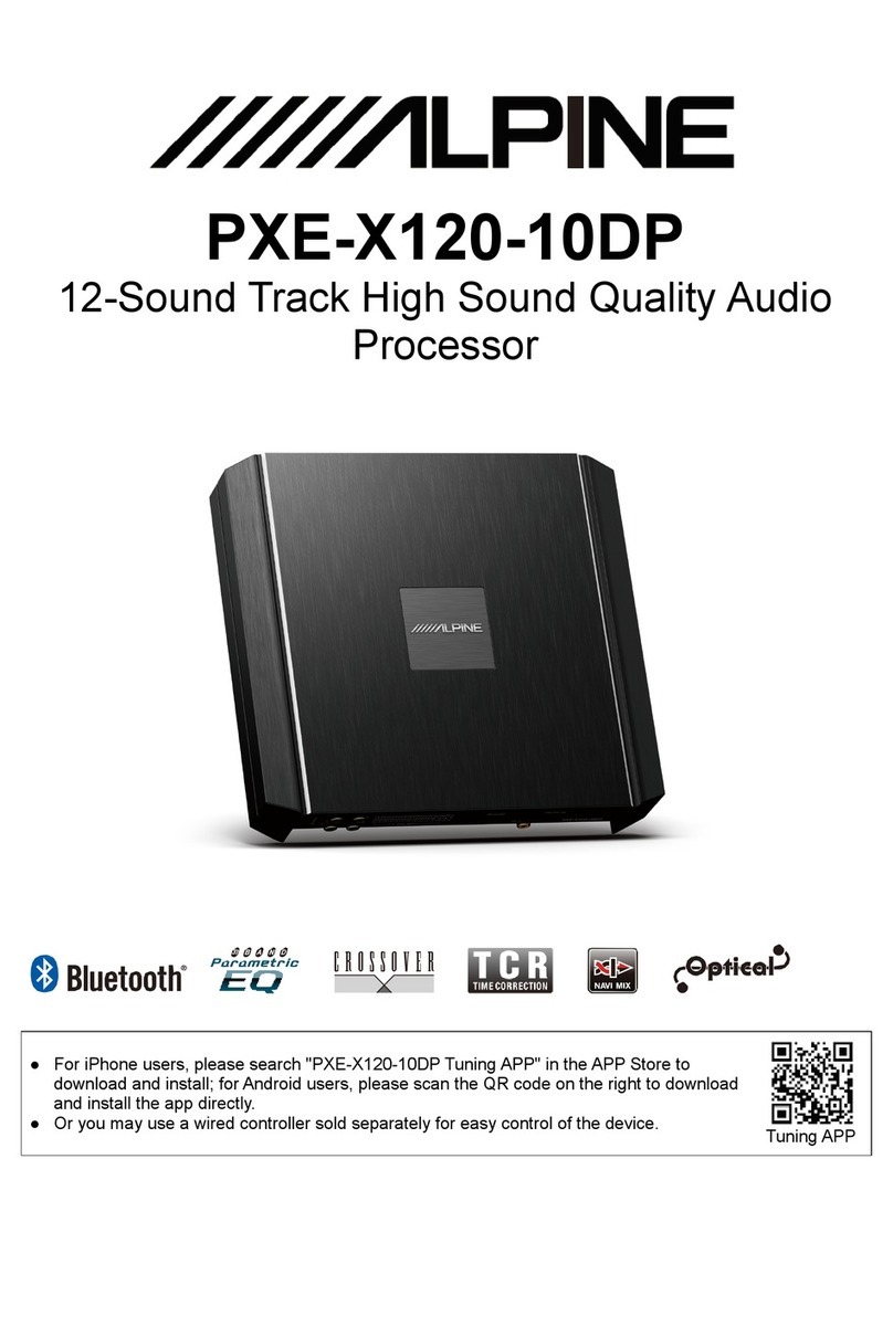 Alpine PXE-X120-10DP User manual
