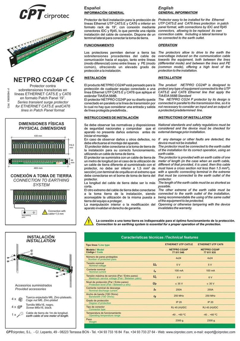 CPT NETPRO CG24P quick start guide
