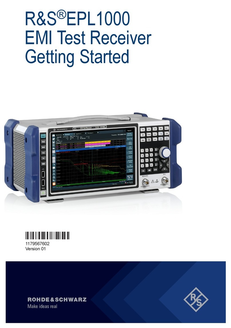 Rohde & Schwarz R&S EPL1000 Getting started