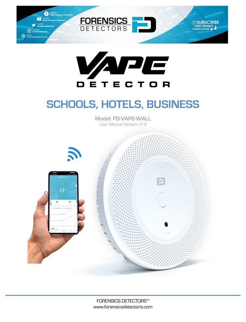 FORENSICS DETECTORS FD-VAPE-WALL user manual