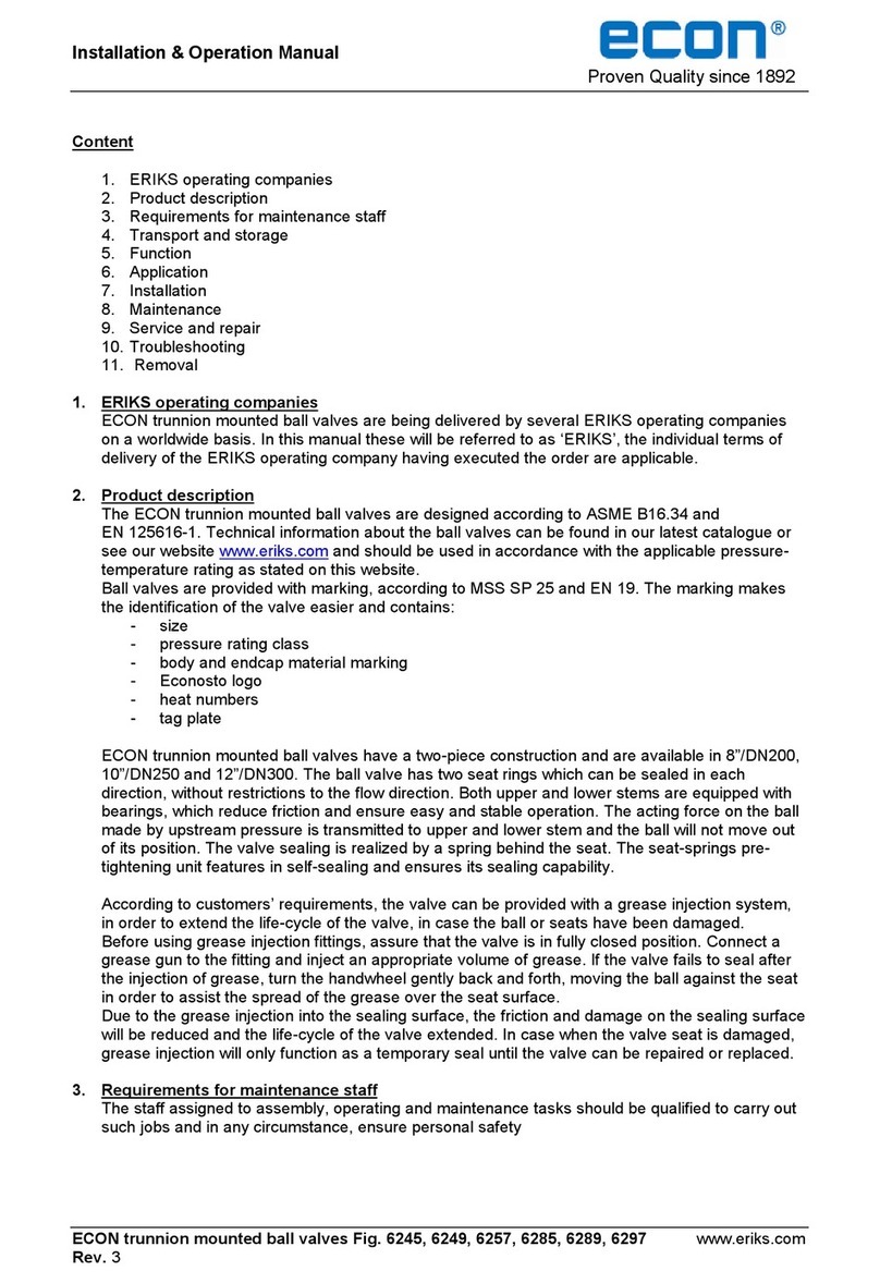 Econ ERIKS Installation & operation manual