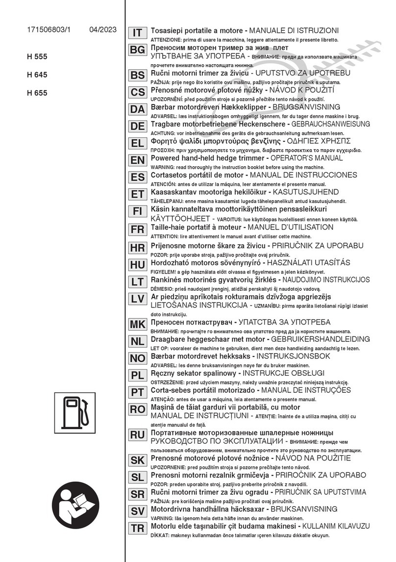 Stiga H 555 User manual