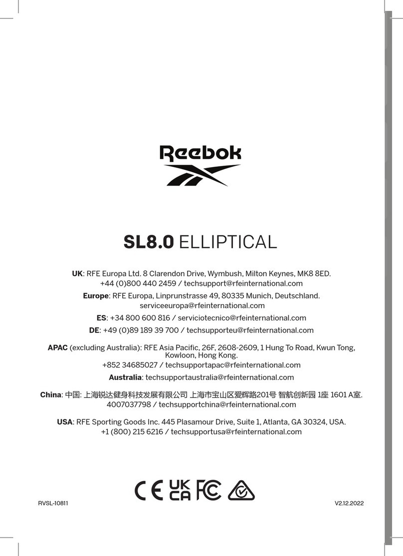 Reebok SL8.0 manual