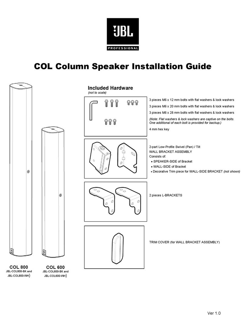 JBL COL Series installation guide