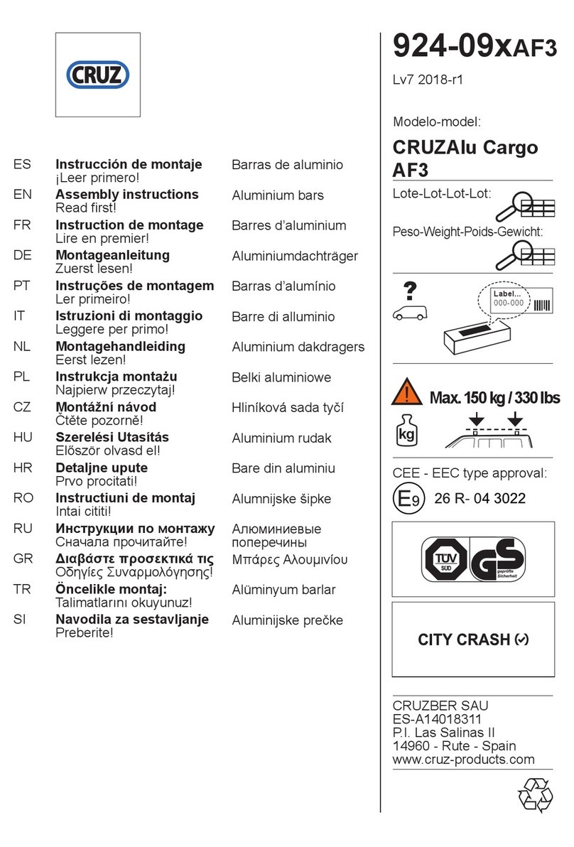 Cruz CRUZAlu Cargo AF3 Assembly instructions