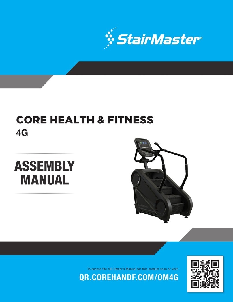 Stairmaster CORE HEALTH & FITNESS 4G Assembly manual