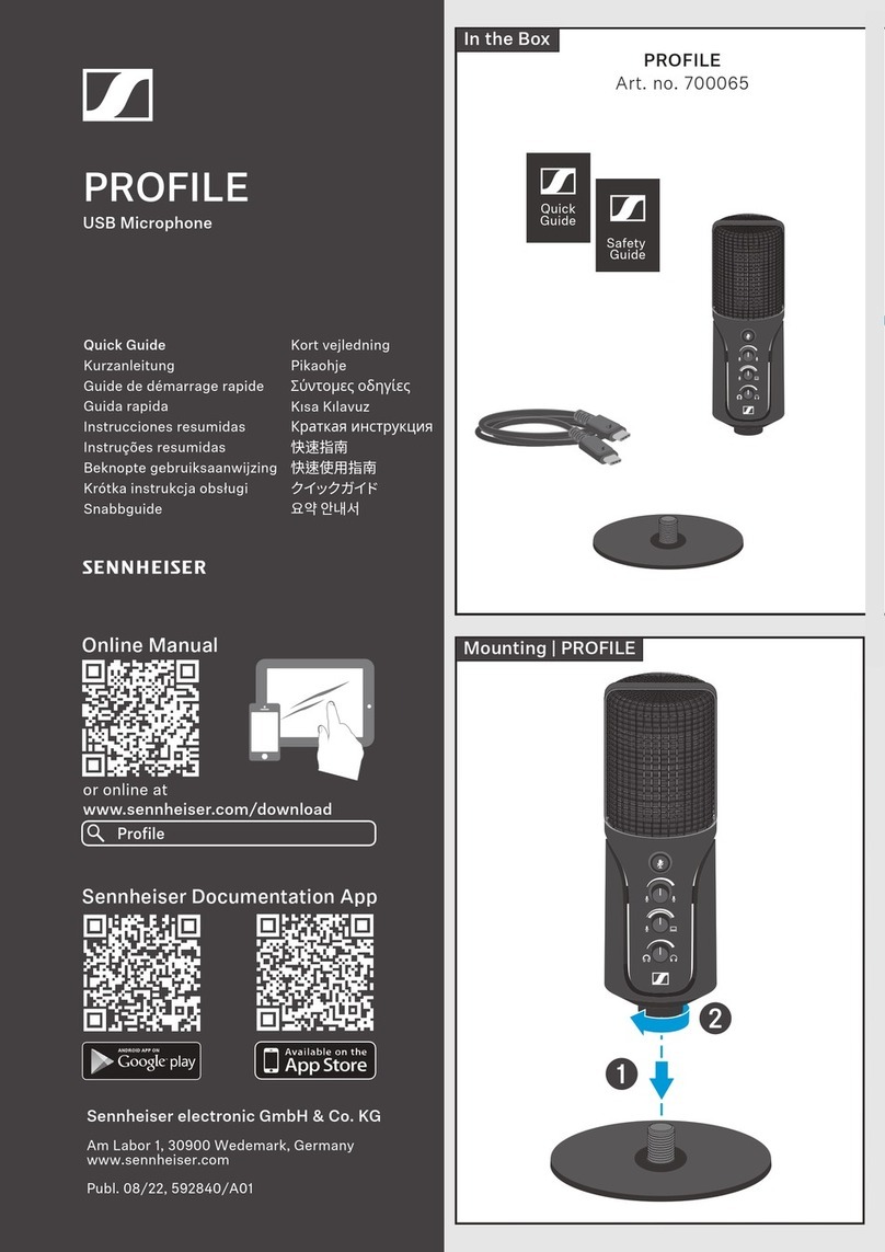Sennheiser PROFILE quick guide