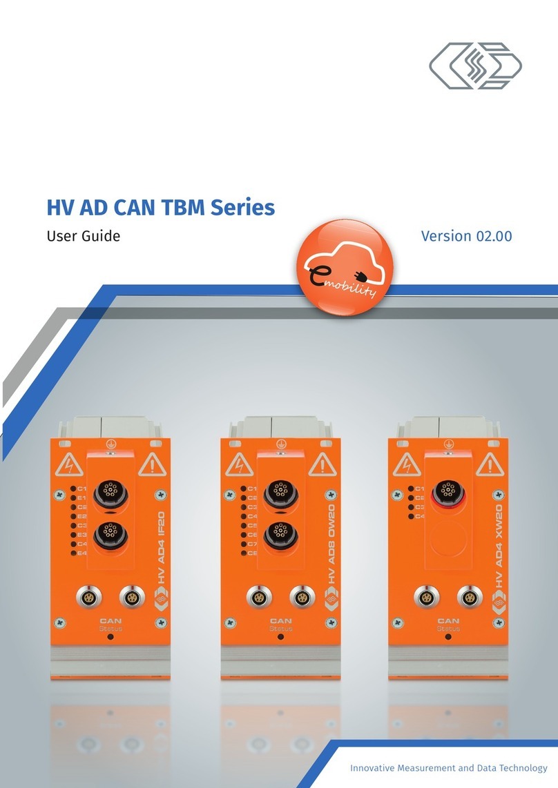 CSM HV AD CAN TBM Series user guide