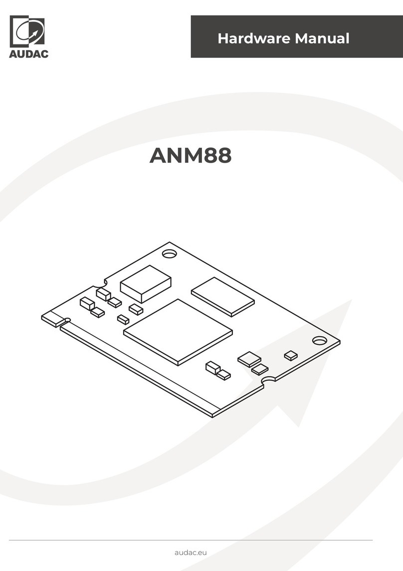 AUDAC ANM88 Hardware manual