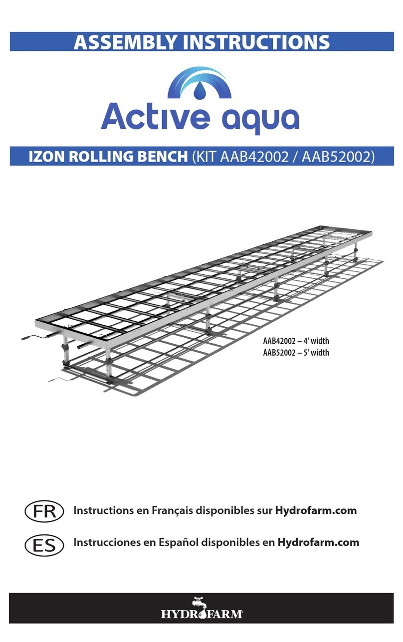 Hydrofarm Active aqua AAB42002 Assembly instructions