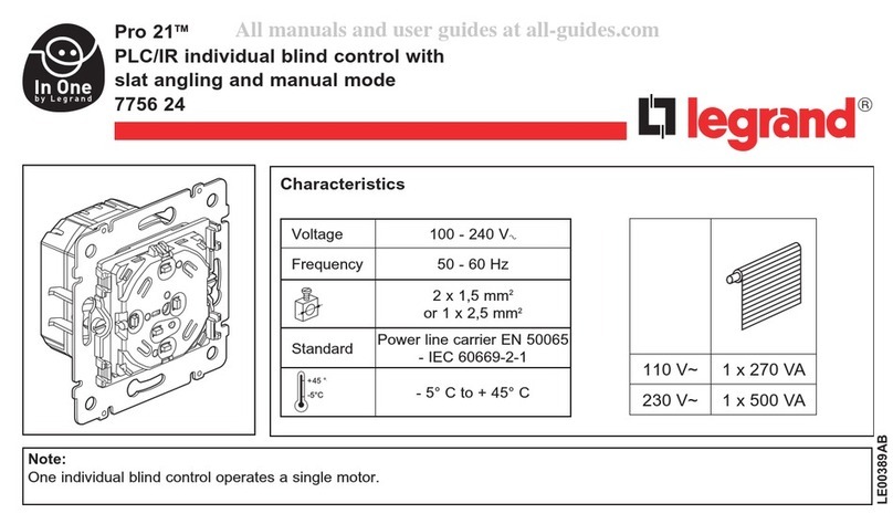 LEGRAND 7756 24 User manual