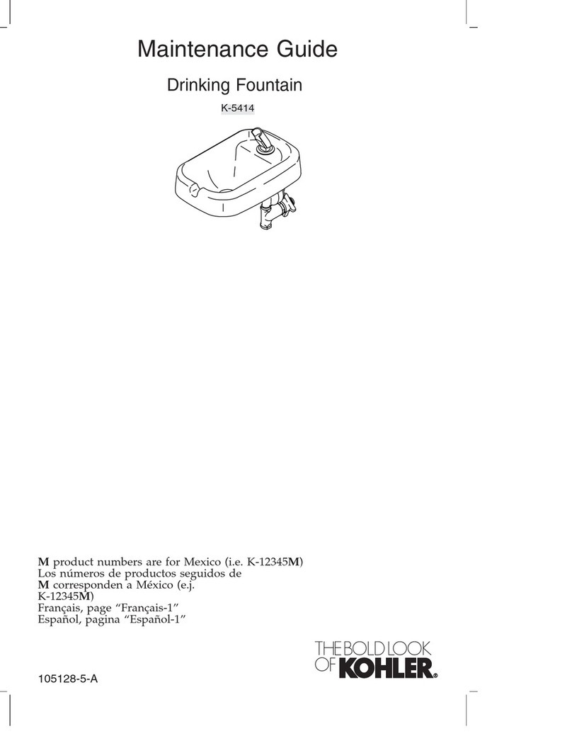 Kohler K-5414 Operating manual Kohler K-5414 Operating manual