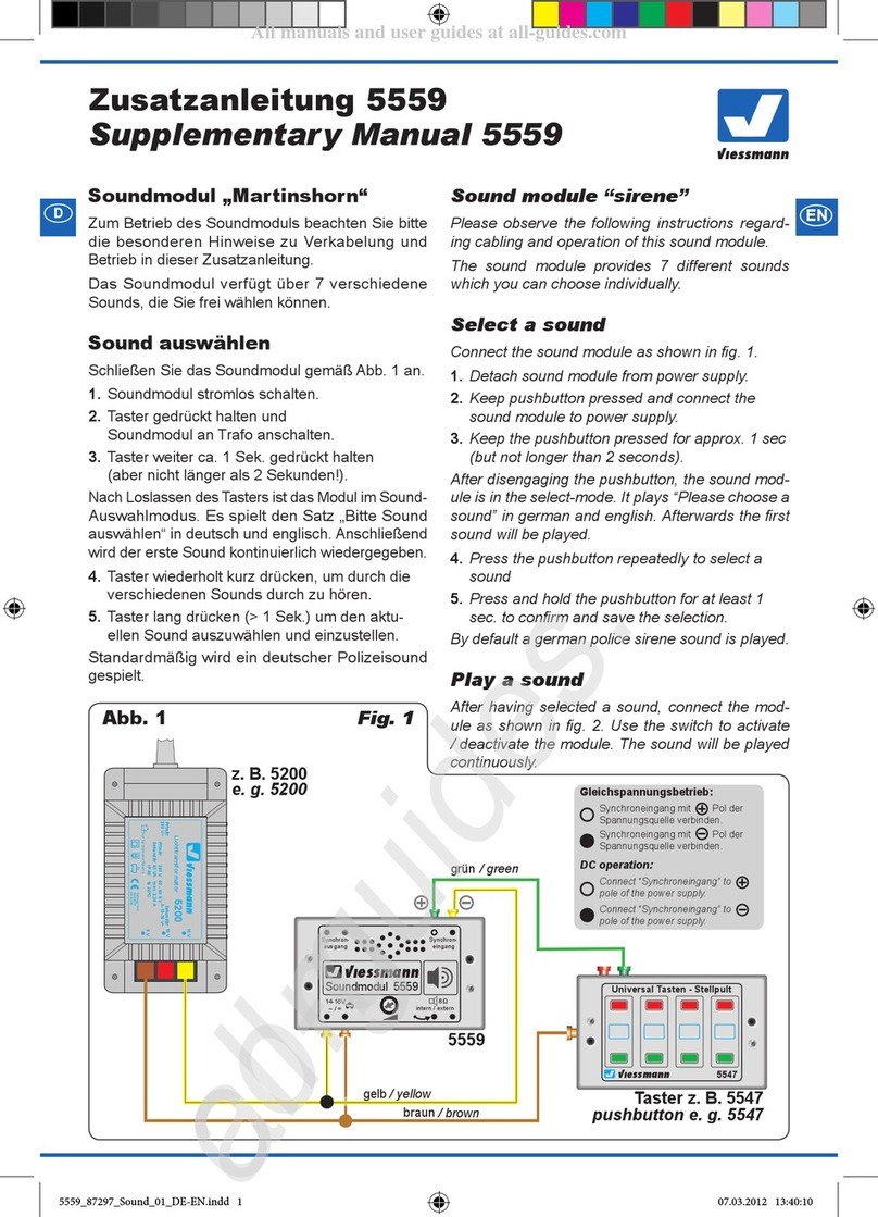 Viessmann 5559 Instructions and recipes