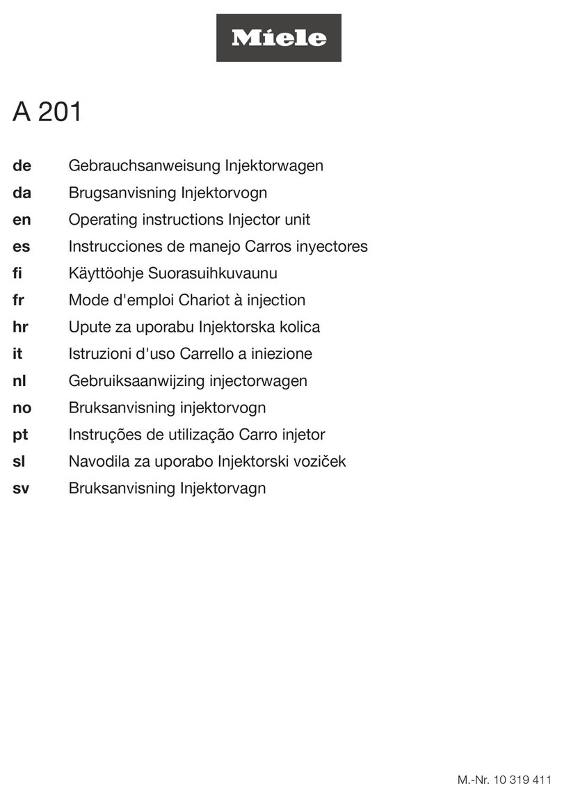 Miele A 201 operating instructions