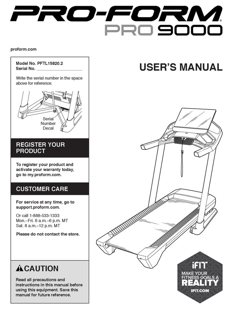 Pro-Form PFTL15820.2 User manual