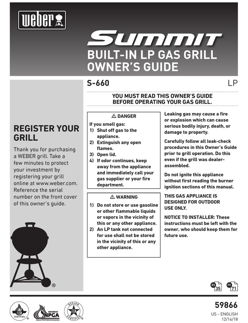 Weber Summit S-660 User manual Weber Summit S-660 User manual