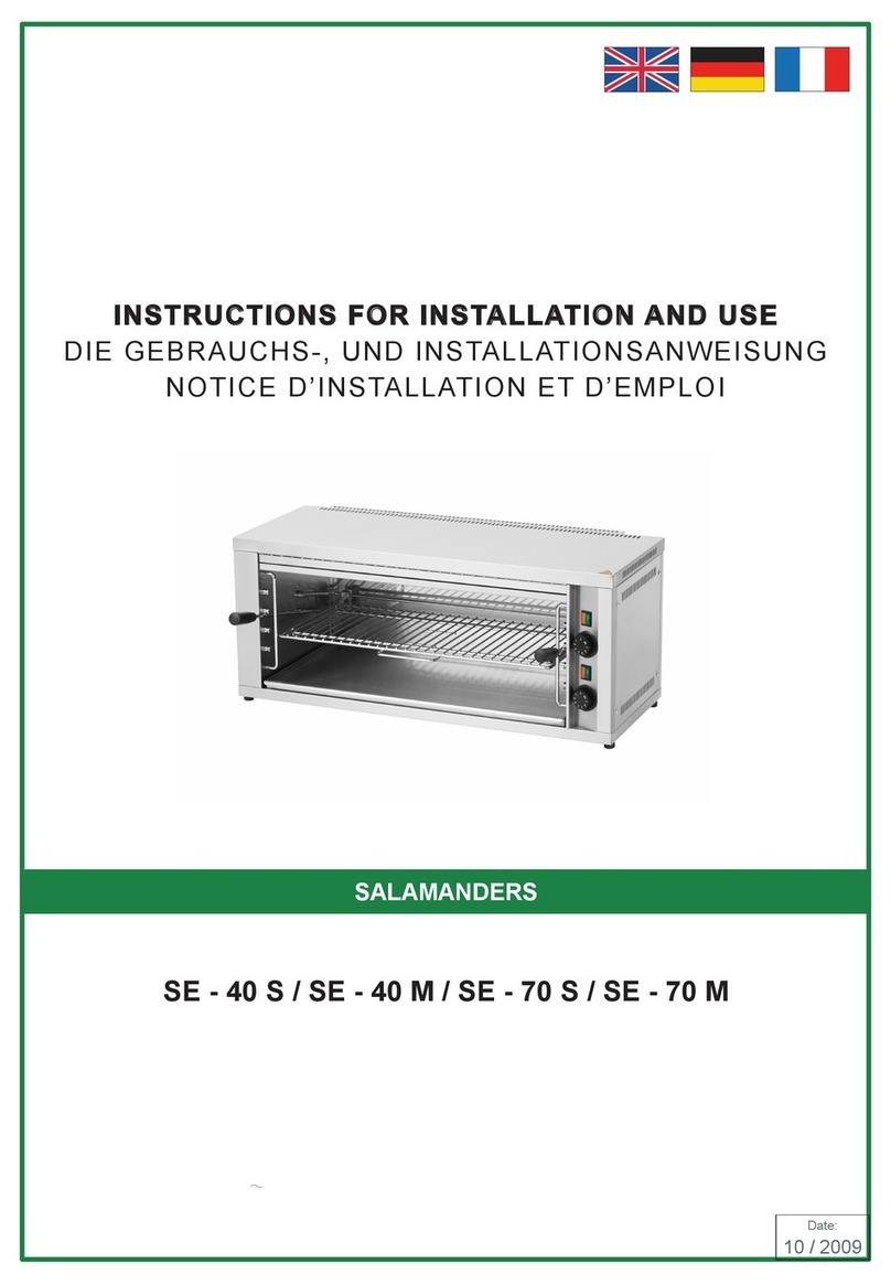 RM Gastro SE-40 S Instructions for installation and use