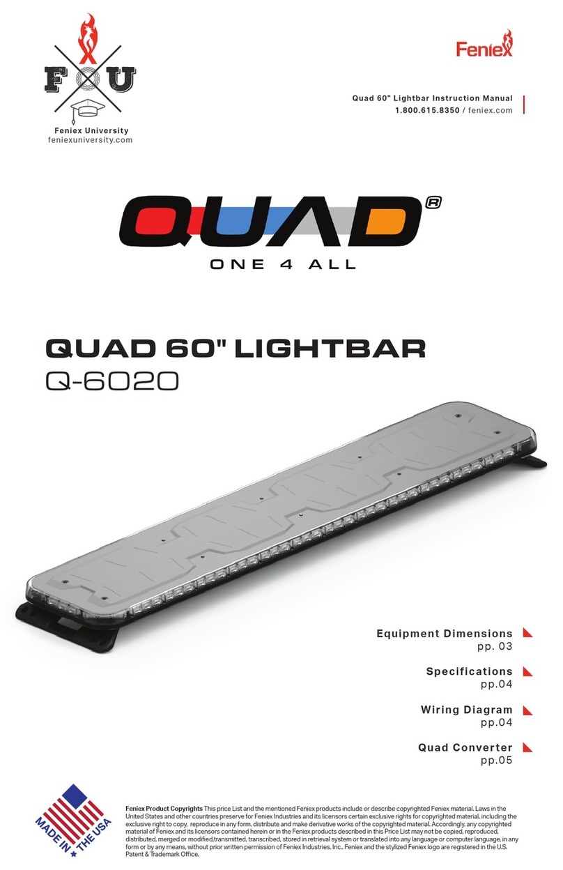 Feniex FOU QUAD Q-6020 manual