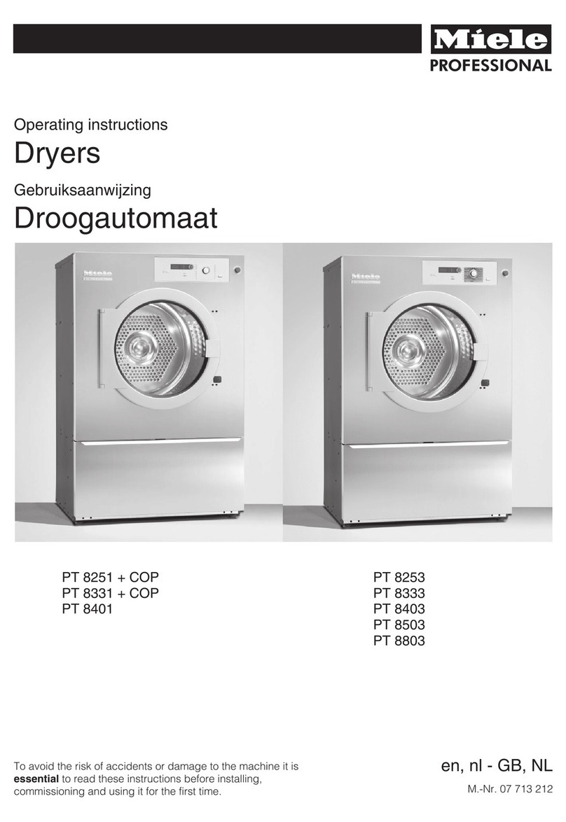 Miele PT 8331 + COP operating instructions