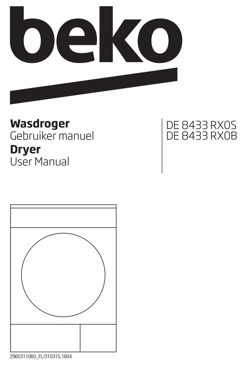 Beko DE 8433 RX0S User manual