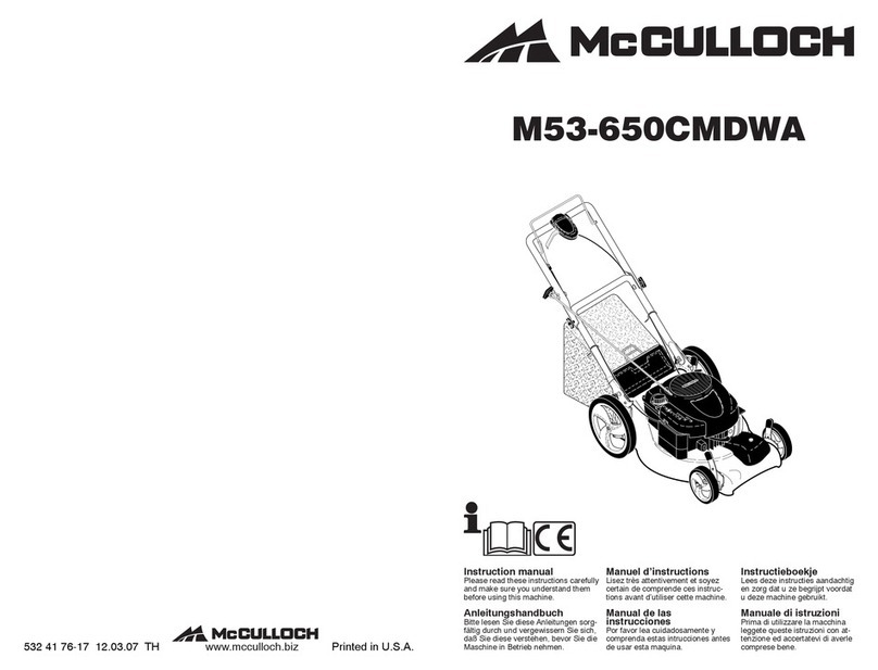 McCulloch M53-650CMDWA instruction manual
