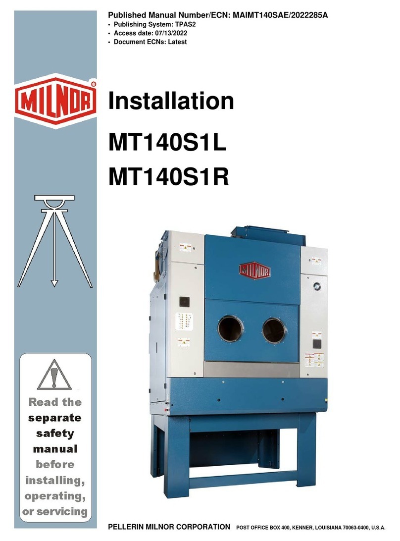 Milnor MT140S1L User manual