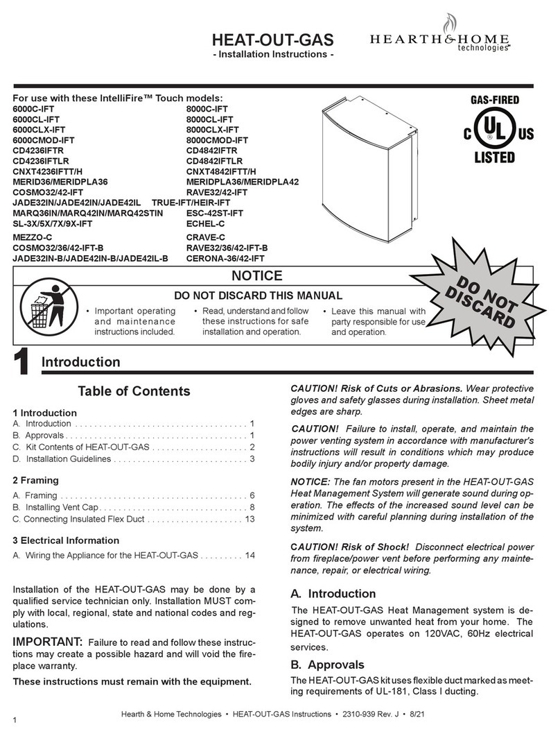 Hearth & Home 6000C-IFT User manual Hearth & Home 6000C-IFT User manual