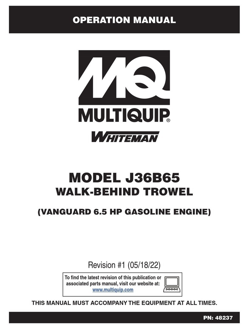 MQ Multiquip J36B65 User manual