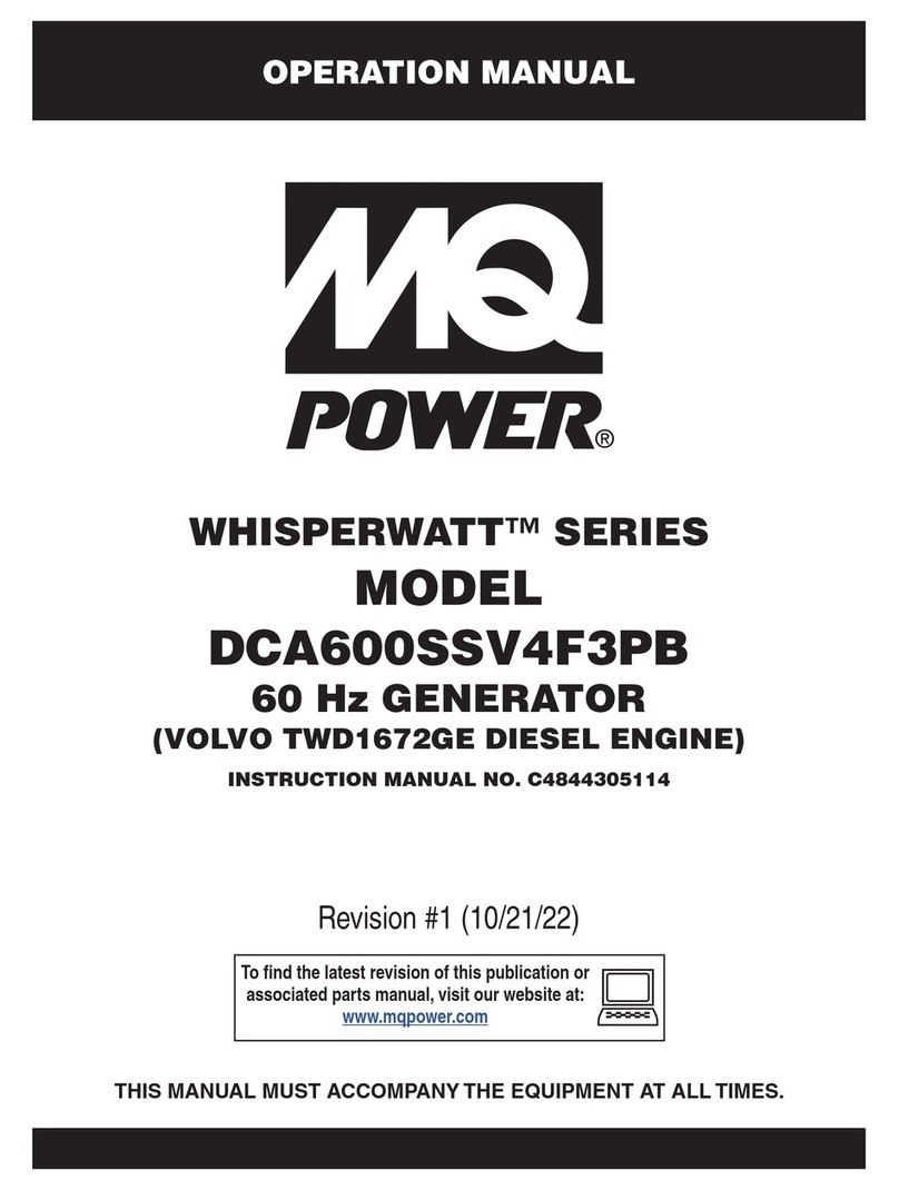 MQ Power WHISPERWATT DCA600SSV4F3PB User manual