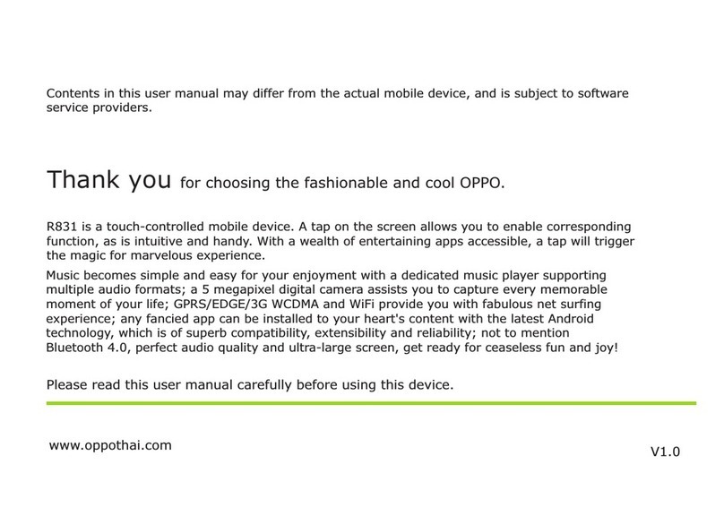Oppo R831 User manual