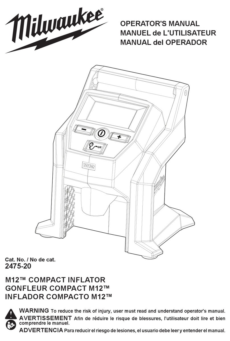 Milwaukee M12 2475-20 User manual