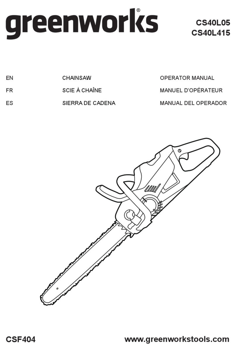 GreenWorks CS40L05 Operator's manual