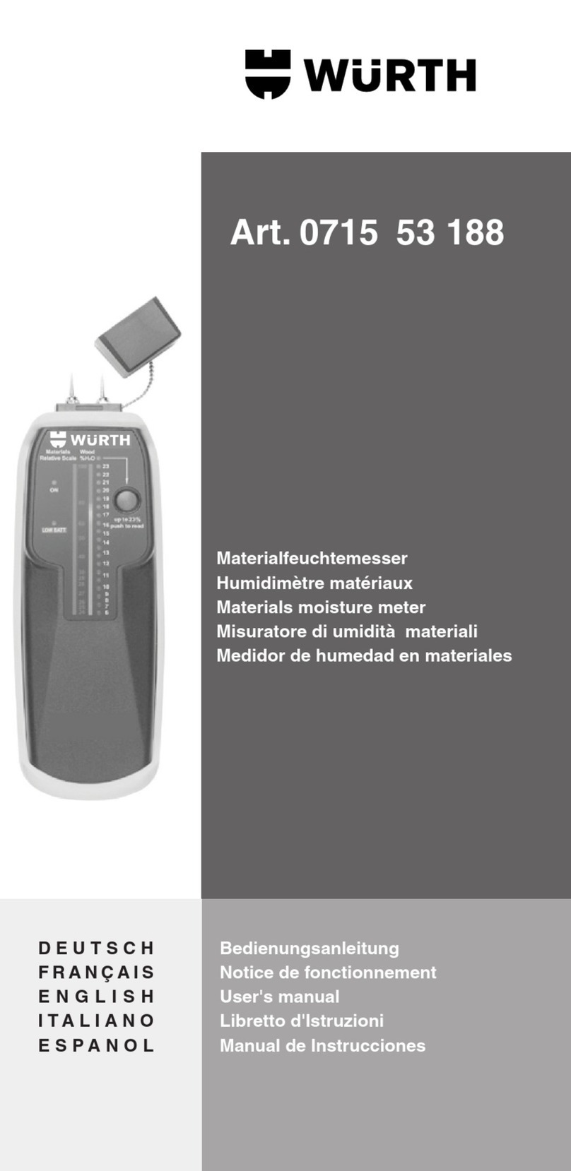 wurth 0715 53 188 user manual