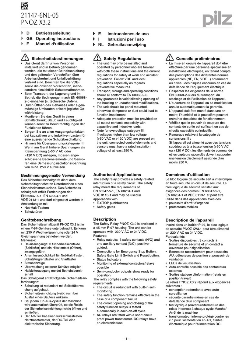 Pilz PNOZ X3.2 User manual