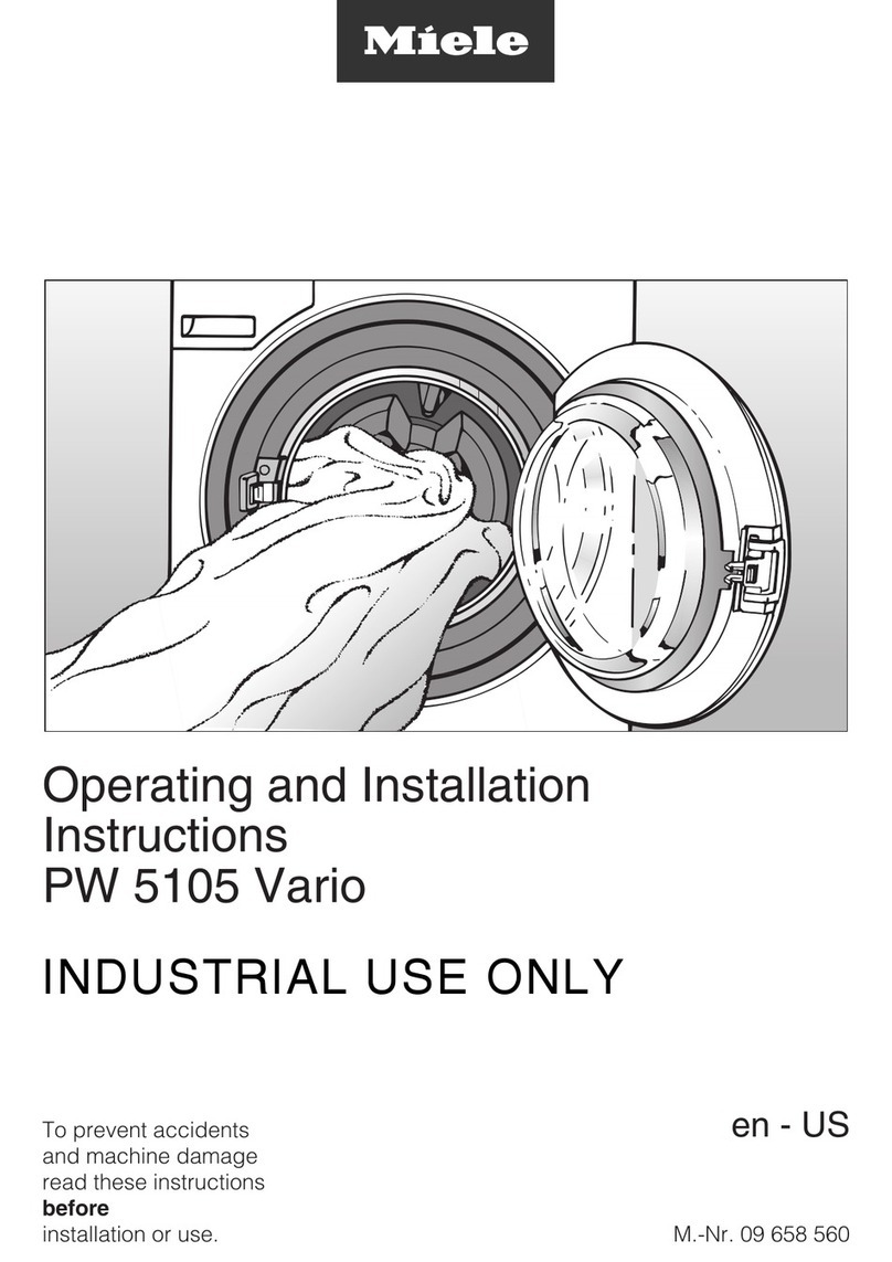Miele PW 5105 Vario User manual Miele PW 5105 Vario User manual