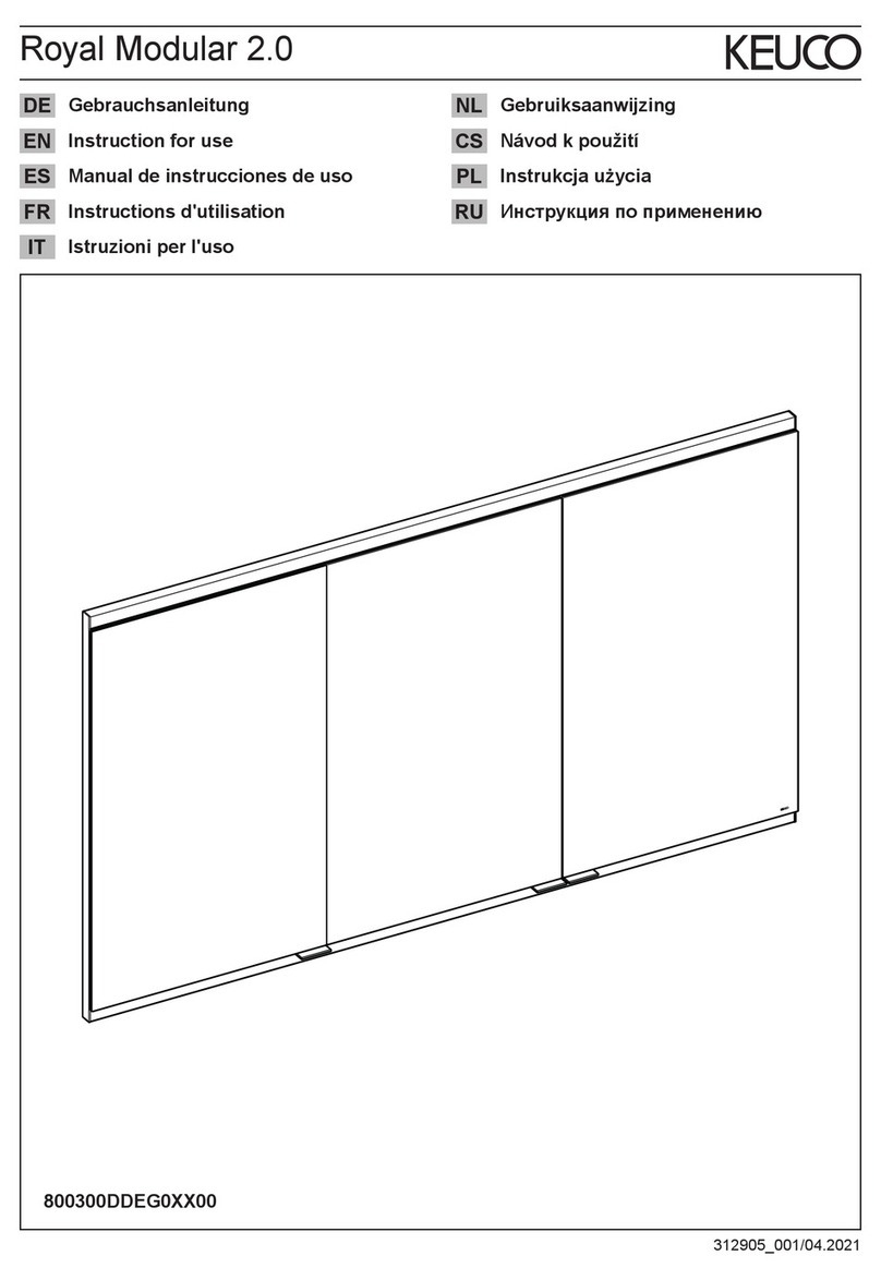 KEUCO Royal Modular 2.0 800300DDEG0 00 Series Instructions for use