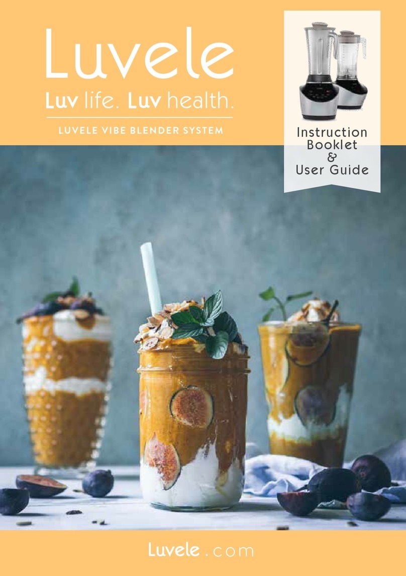 Luvele LVBS1500AUSS Instruction Booklet & User Guide