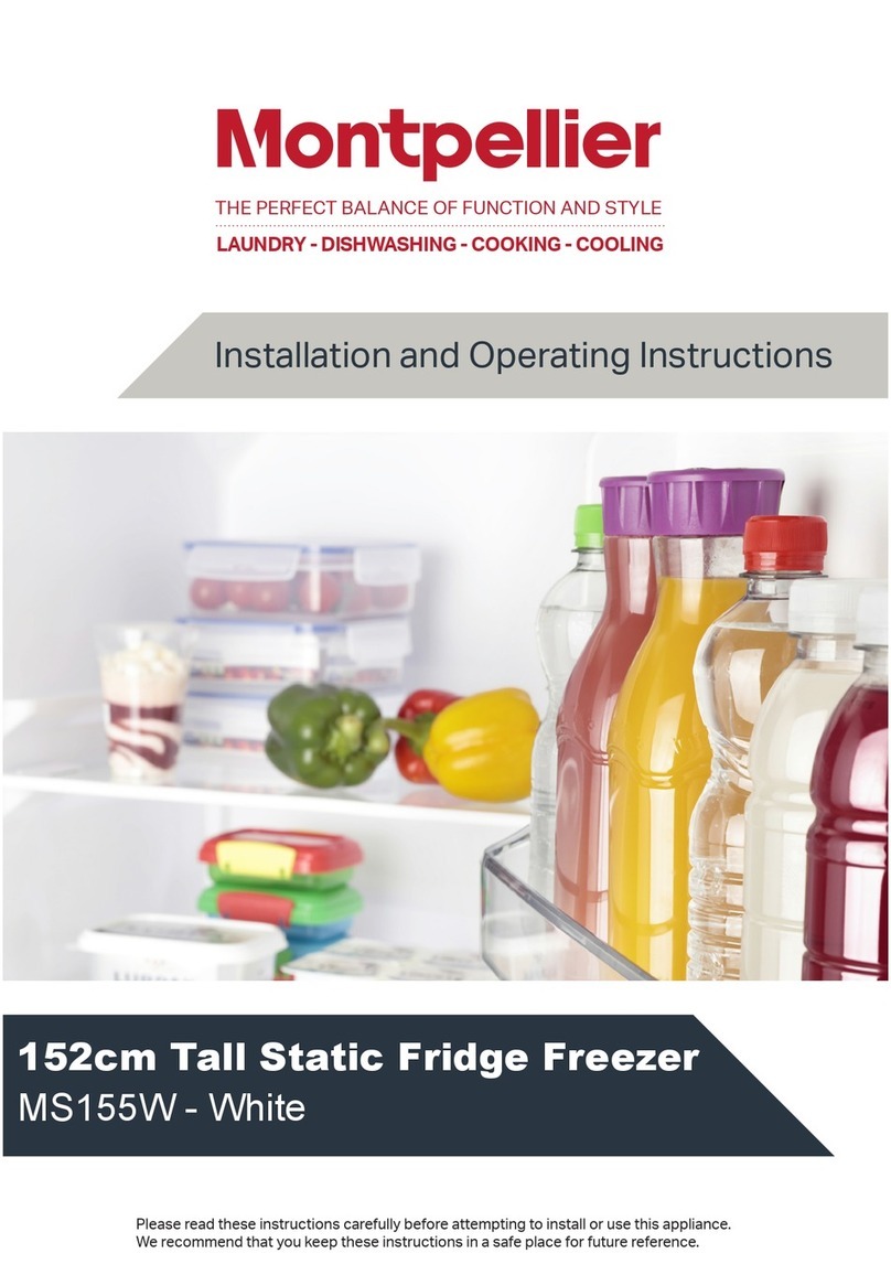 montpellier MS155W Installation and operating instructions